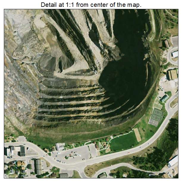 Lead, South Dakota aerial imagery detail