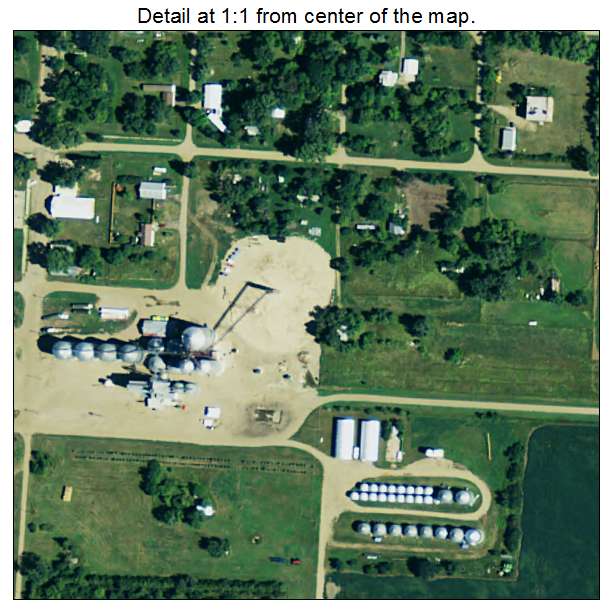 Lebanon, South Dakota aerial imagery detail