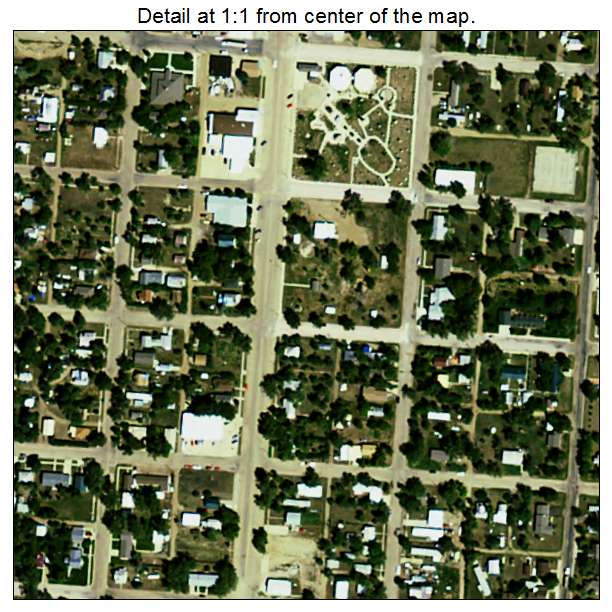 Lemmon, South Dakota aerial imagery detail