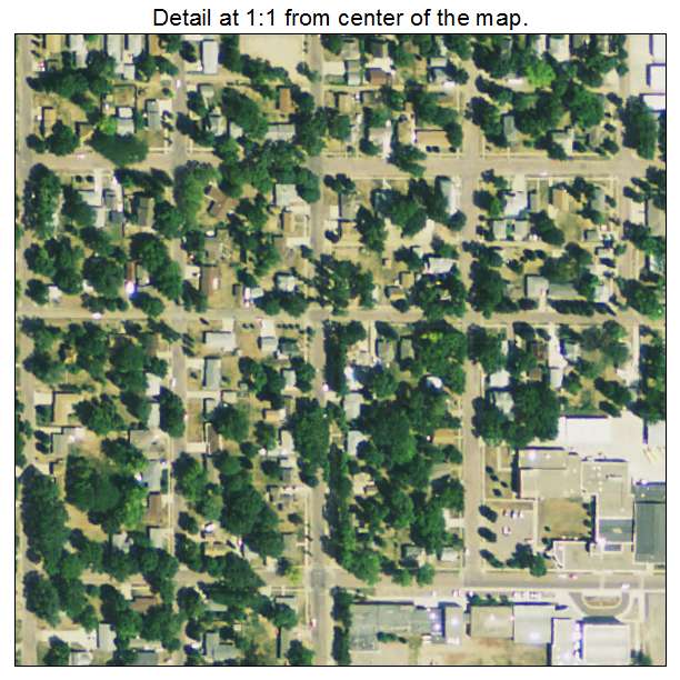 Lennox, South Dakota aerial imagery detail