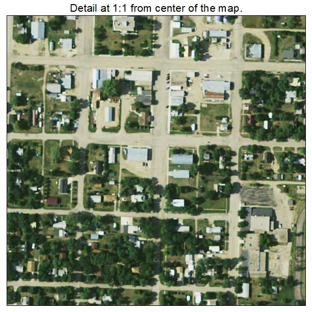 Leola, South Dakota aerial imagery detail
