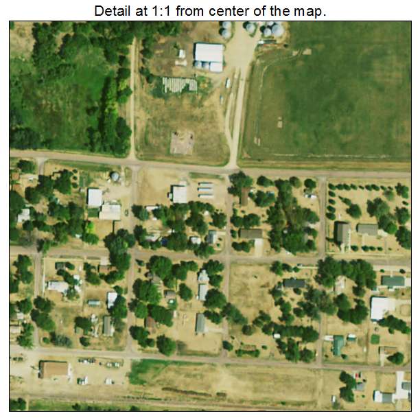 Lesterville, South Dakota aerial imagery detail