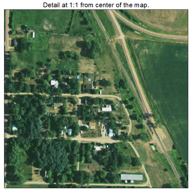 Loomis, South Dakota aerial imagery detail
