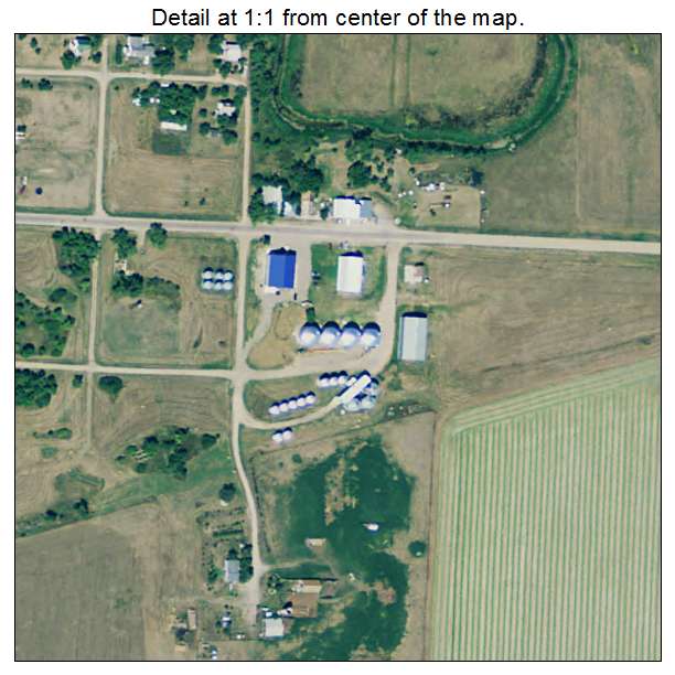 Lowry, South Dakota aerial imagery detail