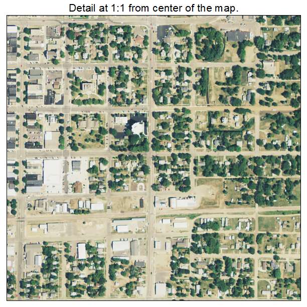 Madison, South Dakota aerial imagery detail
