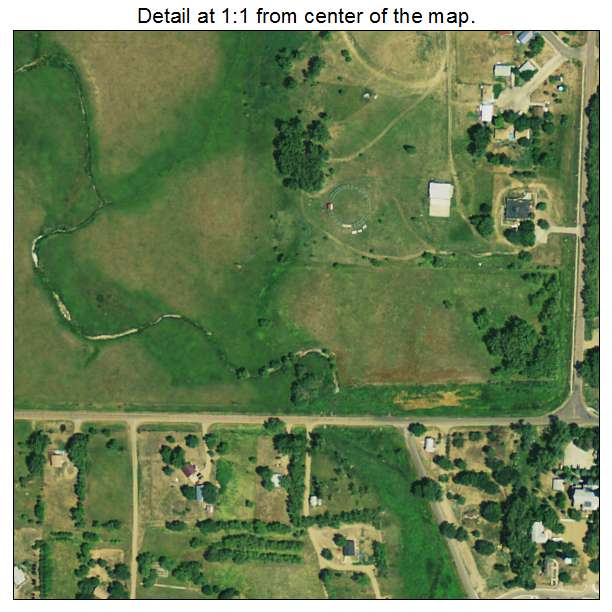Marty, South Dakota aerial imagery detail