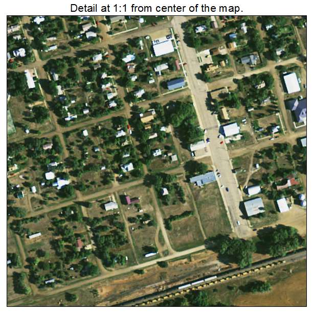 McIntosh, South Dakota aerial imagery detail