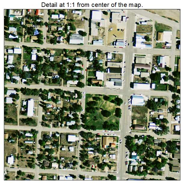 McLaughlin, South Dakota aerial imagery detail