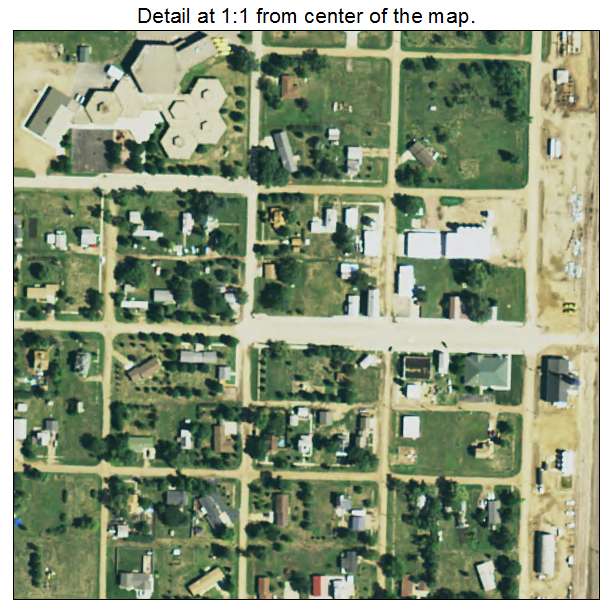 Mellette, South Dakota aerial imagery detail