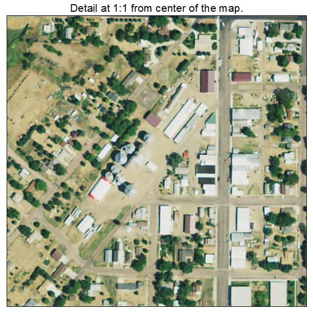 Menno, South Dakota aerial imagery detail