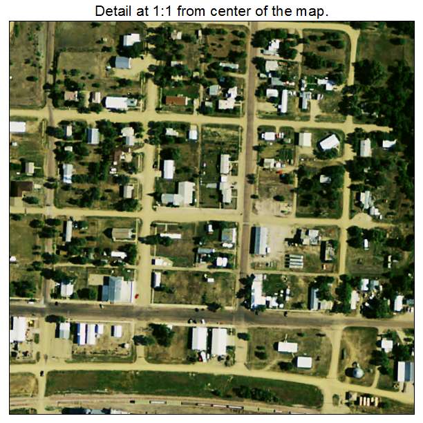 Midland, South Dakota aerial imagery detail