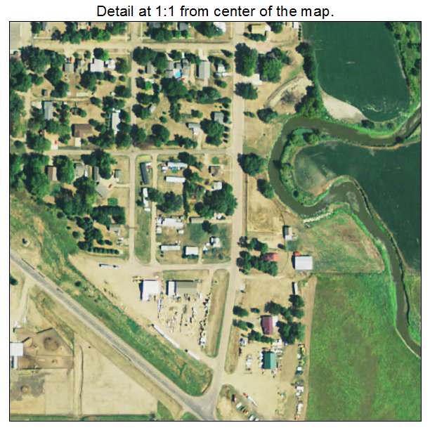 Montrose, South Dakota aerial imagery detail