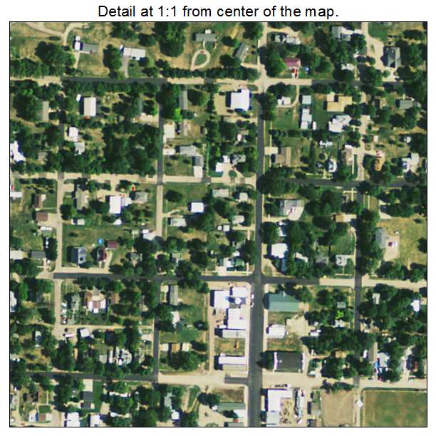 Mount Vernon, South Dakota aerial imagery detail