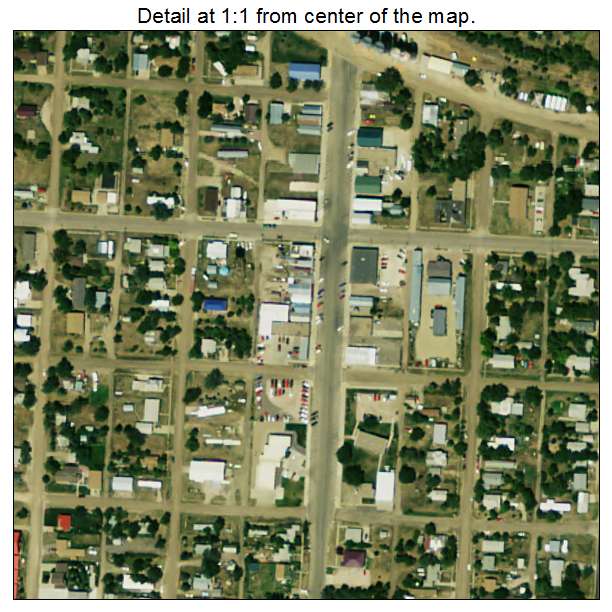 Murdo, South Dakota aerial imagery detail
