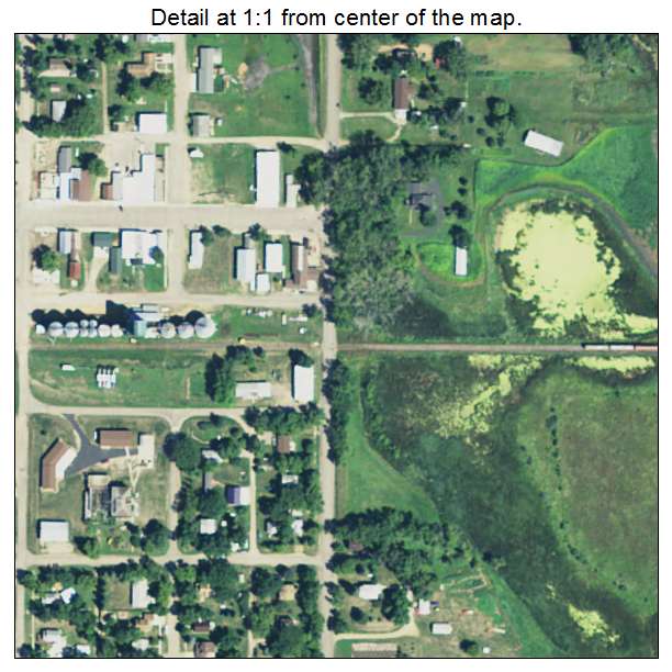 New Effington, South Dakota aerial imagery detail
