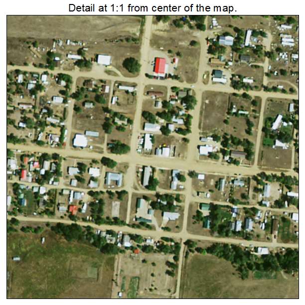 Nisland, South Dakota aerial imagery detail