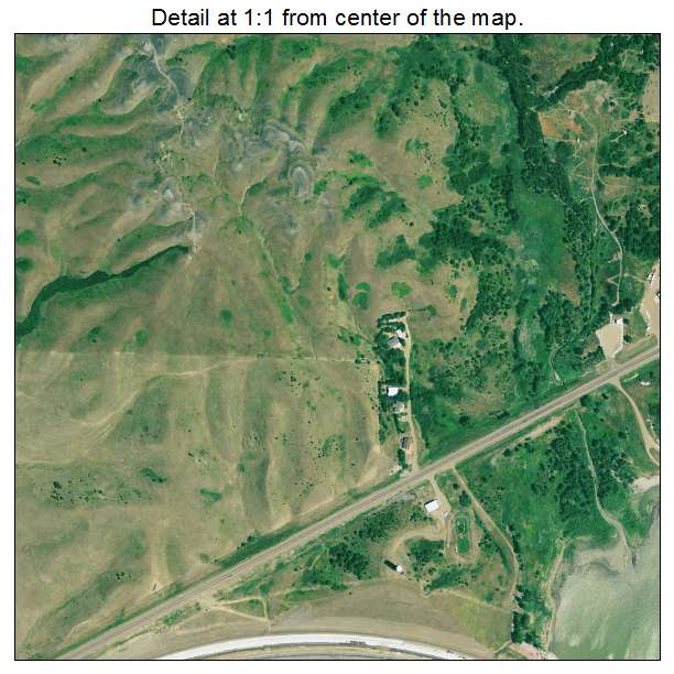 Oacoma, South Dakota aerial imagery detail