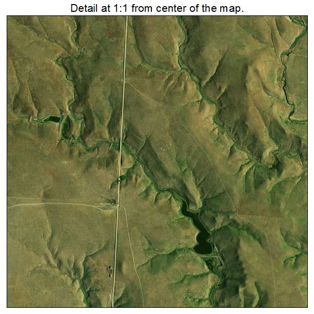 Okaton, South Dakota aerial imagery detail