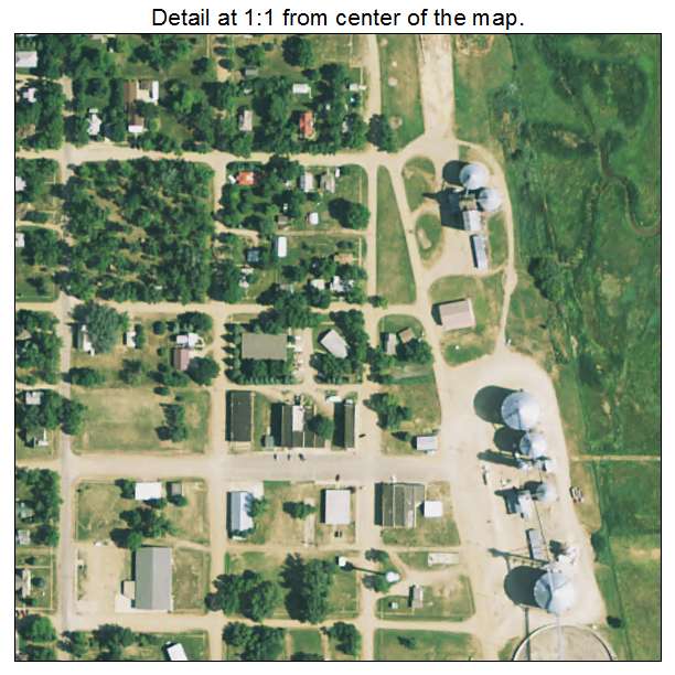 Oldham, South Dakota aerial imagery detail