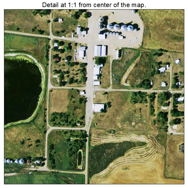 Onaka, South Dakota aerial imagery detail
