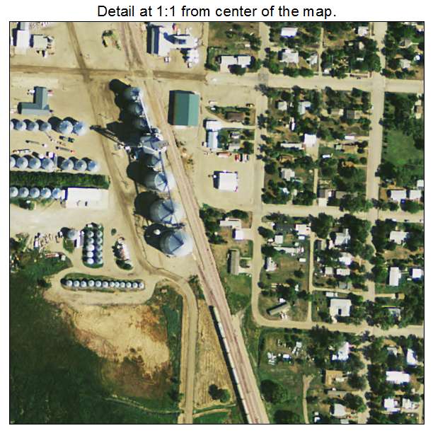Onida, South Dakota aerial imagery detail