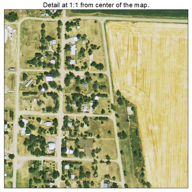 Orient, South Dakota aerial imagery detail