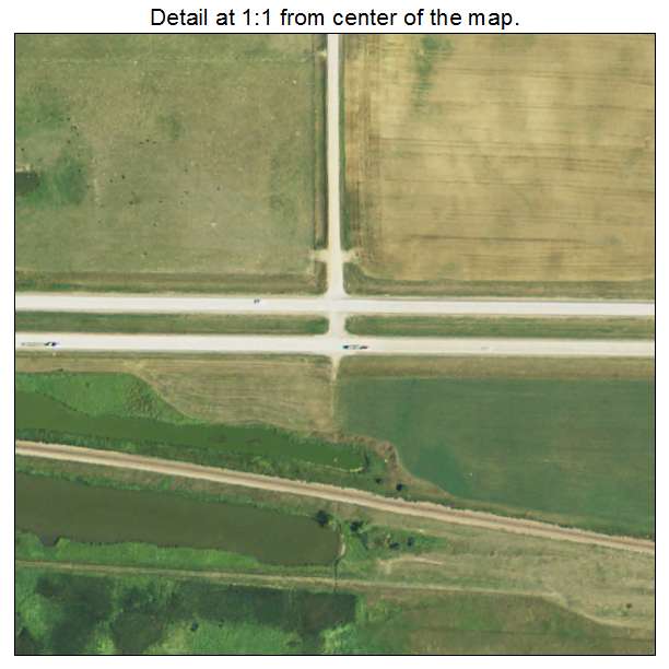Ortley, South Dakota aerial imagery detail