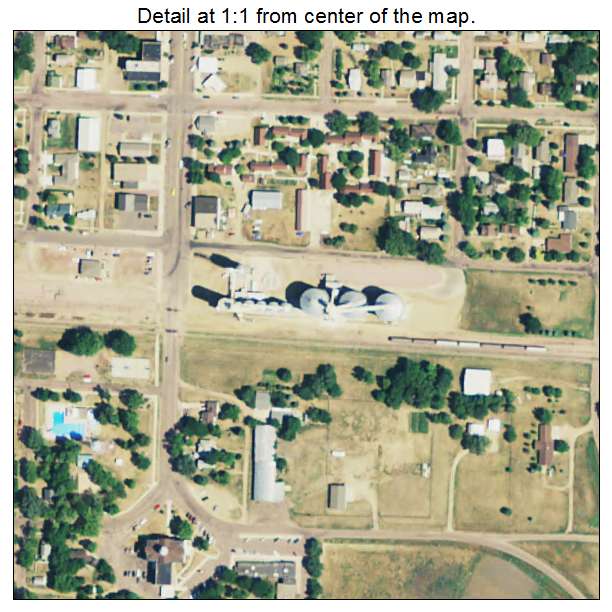 Parker, South Dakota aerial imagery detail