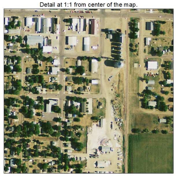 Parkston, South Dakota aerial imagery detail