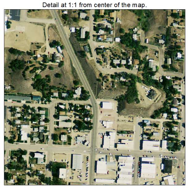 Philip, South Dakota aerial imagery detail
