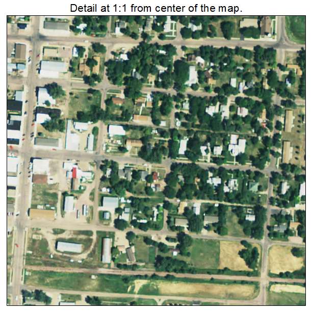 Plankinton, South Dakota aerial imagery detail