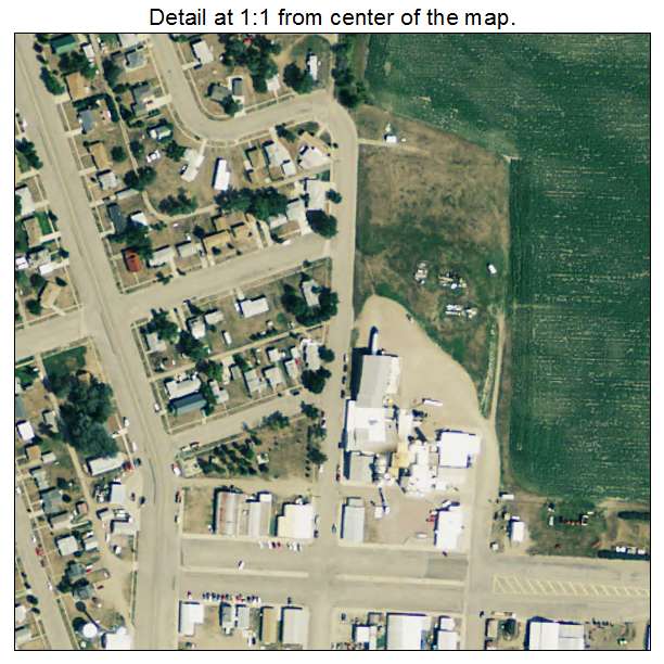 Pollock, South Dakota aerial imagery detail