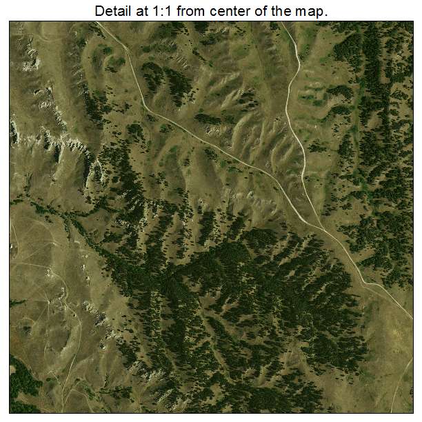 Porcupine, South Dakota aerial imagery detail