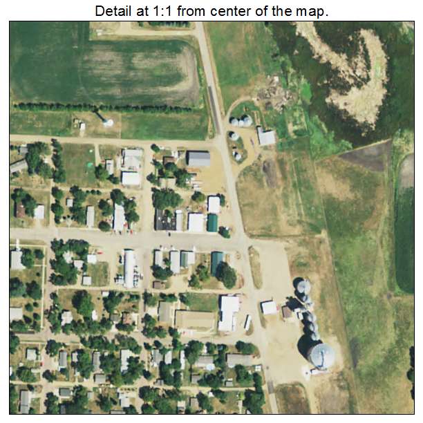 Ramona, South Dakota aerial imagery detail