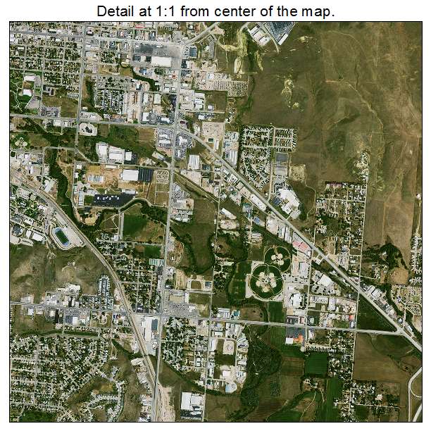 Rapid City, South Dakota aerial imagery detail