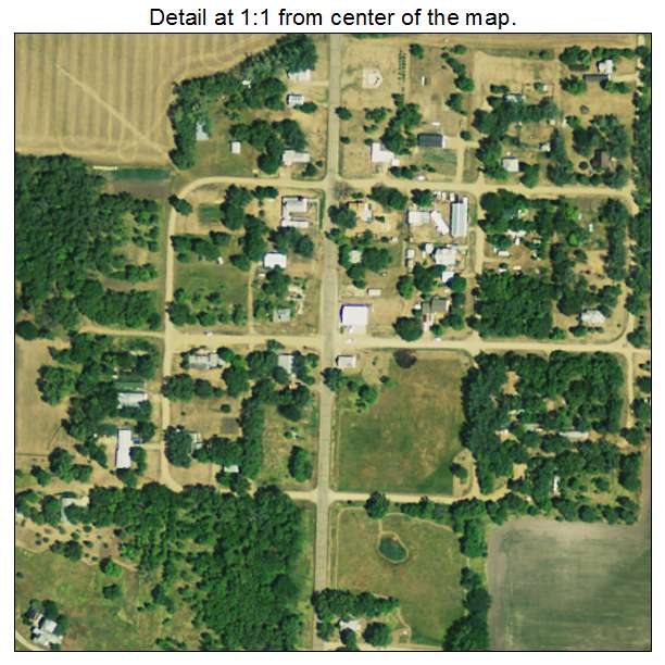 Ravinia, South Dakota aerial imagery detail