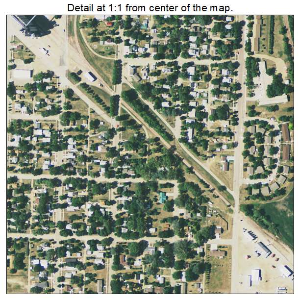 Redfield, South Dakota aerial imagery detail