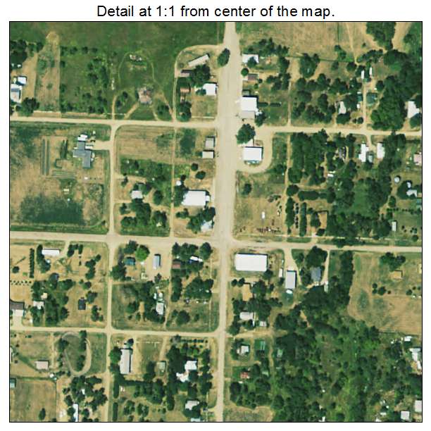 Ree Heights, South Dakota aerial imagery detail