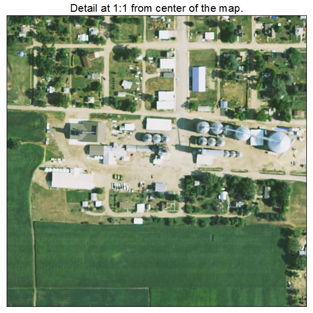 Revillo, South Dakota aerial imagery detail