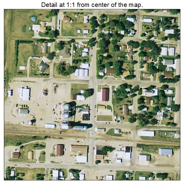 Roscoe, South Dakota aerial imagery detail