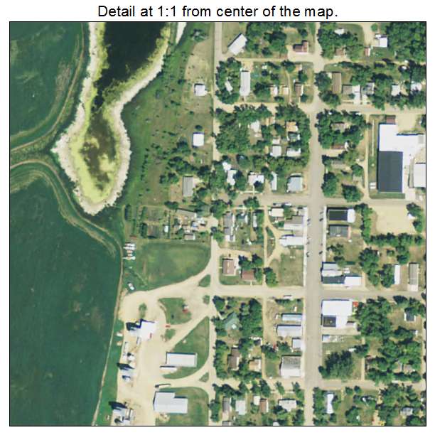 Roslyn, South Dakota aerial imagery detail