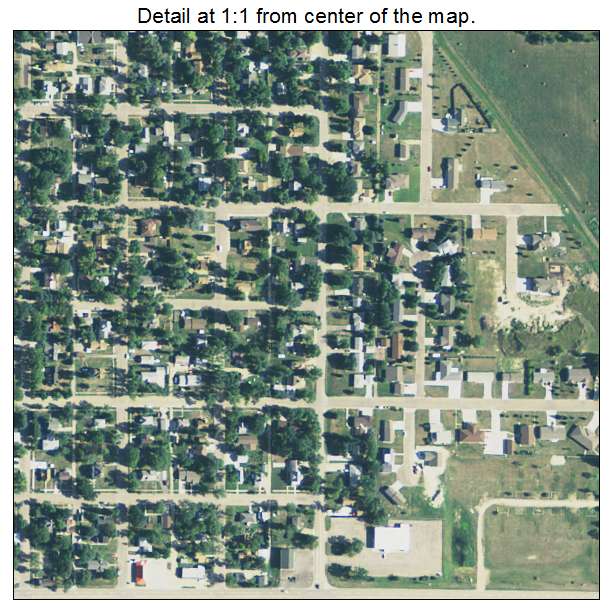 Sisseton, South Dakota aerial imagery detail