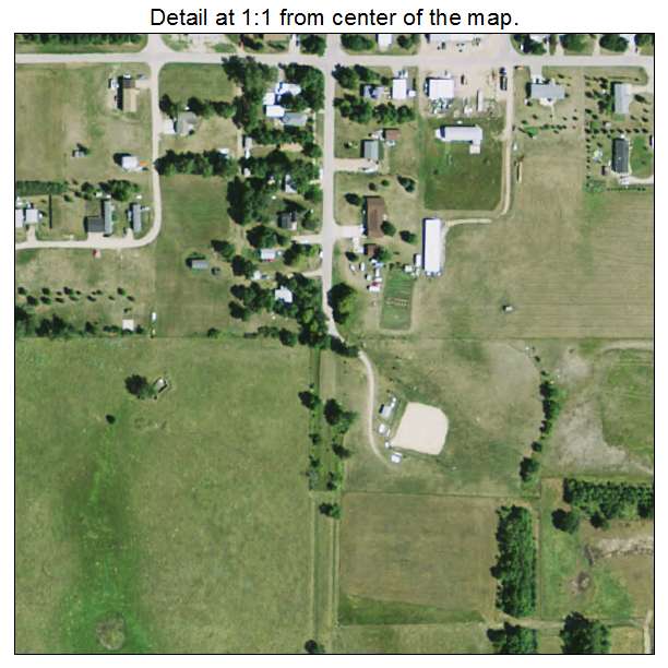 South Shore, South Dakota aerial imagery detail