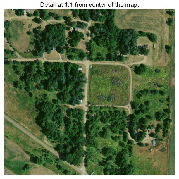 St Charles, South Dakota aerial imagery detail
