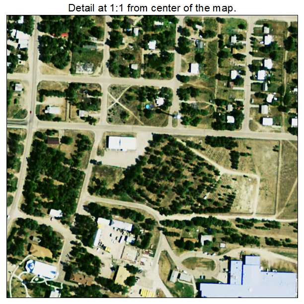St Francis, South Dakota aerial imagery detail