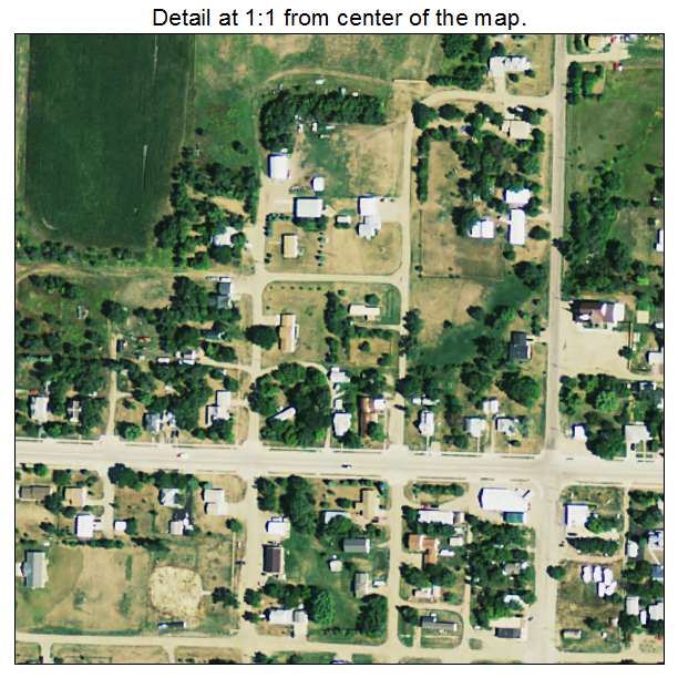 St Lawrence, South Dakota aerial imagery detail