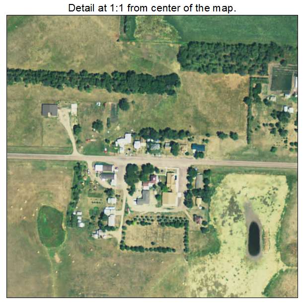 Storla, South Dakota aerial imagery detail