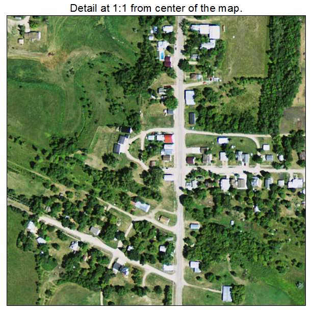 Strandburg, South Dakota aerial imagery detail