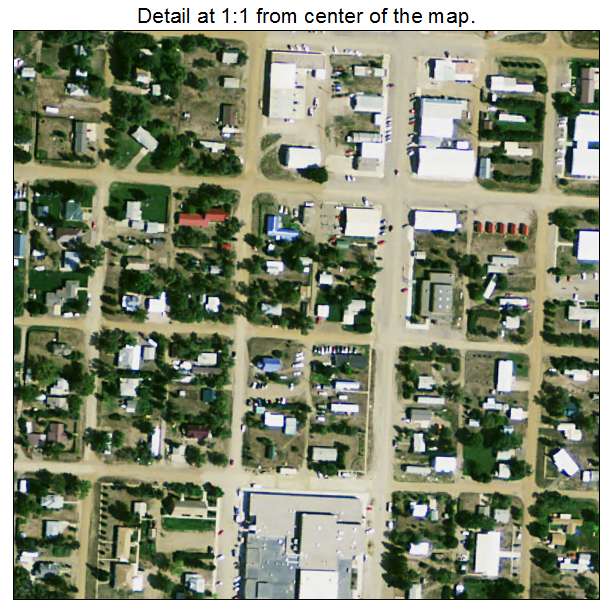 Timber Lake, South Dakota aerial imagery detail