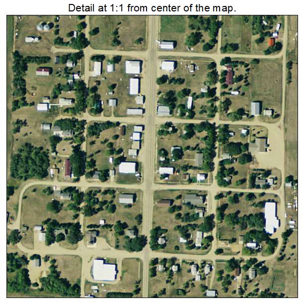 Tolstoy, South Dakota aerial imagery detail